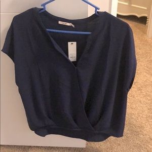 Navy Blue Blouse